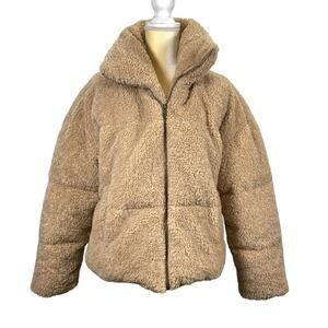 Free People Teddy Bear Jacket Oversize Size Small Women's